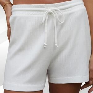 2/$30 Andie The Waffle Shorts Snow Size XXXL | Cozy & Lightweight Loungewear